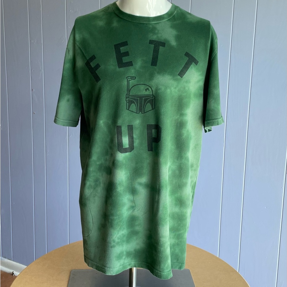 Star Wars disney parks boba fett mens tie dye t-shirt